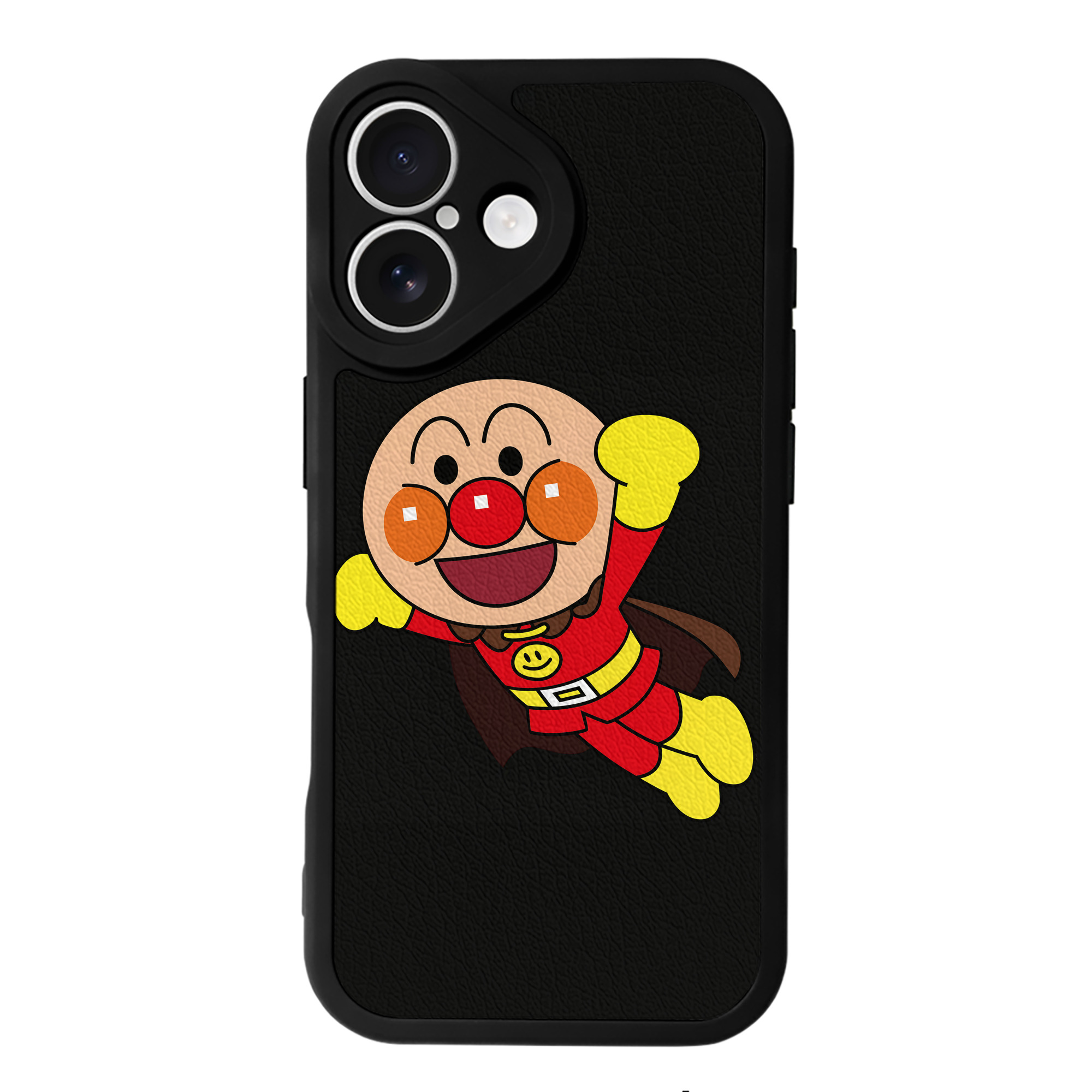 （画像用） アンパンマン Anpanman 【iPhone 16シリーズ対応】シリコンスマホケース（レザー調） 材質：シリコン